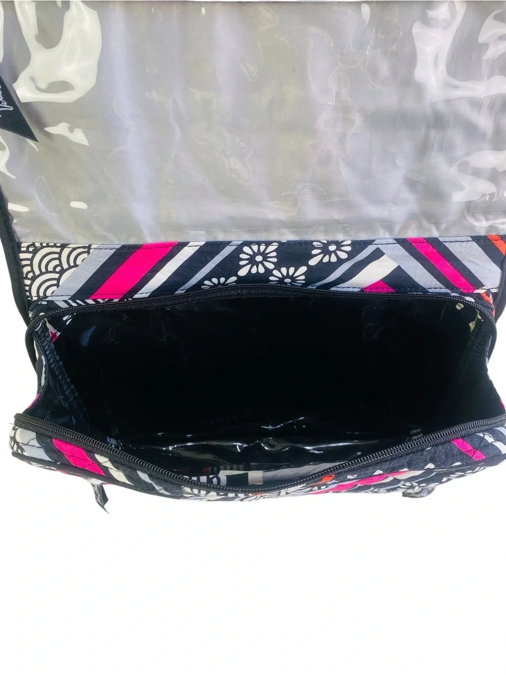 Vera Bradley Northern Stripes Cosmetic Make Up Travel Bag